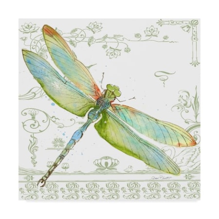 Jean Plout 'Dragonfly Bliss 9' Canvas Art,35x35